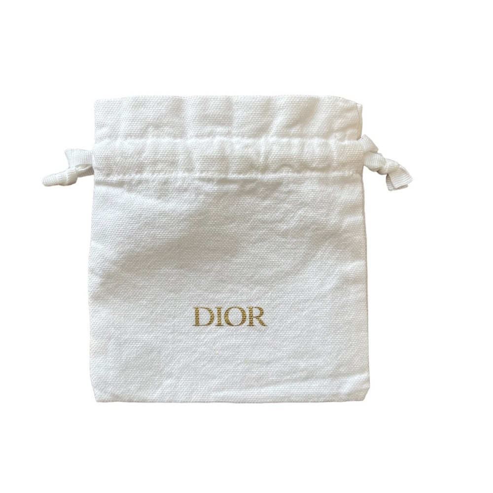 NWOT Dior Canvas Drawstring Pouch Bag
